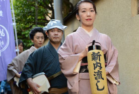 Shinnai Nagashi Performance on the Streets in Kagurazaka